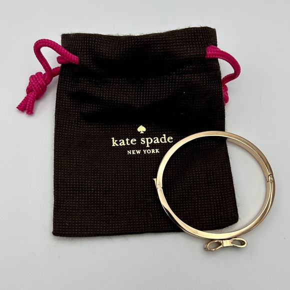 Kate Spade Rose Gold Bow Bangle Bracelet - Picture 2 of 8